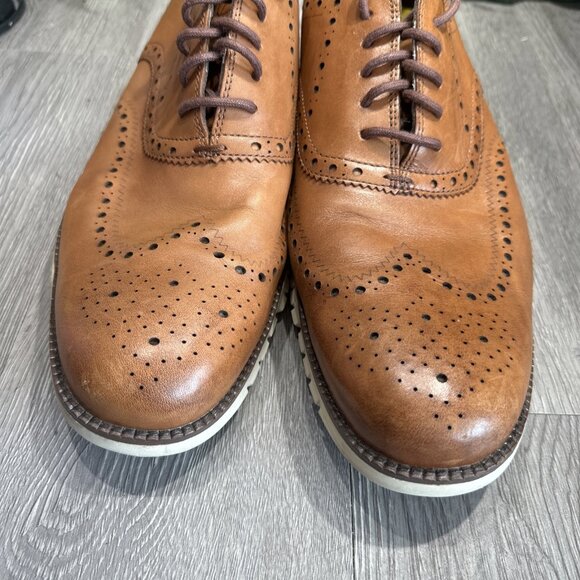 Cole Haan ZERØGRAND Wingtip Oxford C14493 British Tan Leather Men’s Size 13 M main image 6